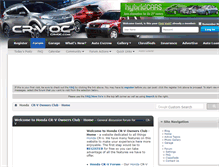 Tablet Screenshot of crvownersclub.com